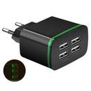4 Ports 110-220V USB Home Wall Charger 5V 4A Power Plug Travel Phone Adapter