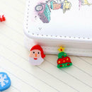 30PCS Creative Christmas Rubber eraser stationery Cartoon  for school students
