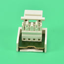 2X White RJ11 6P4C Headset Telephone Module Keystone Jack Socket Phone module JR
