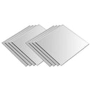 8pcs Removable Mirrors Wall Stickers Home Bedroom DIY Square Mirror Decals