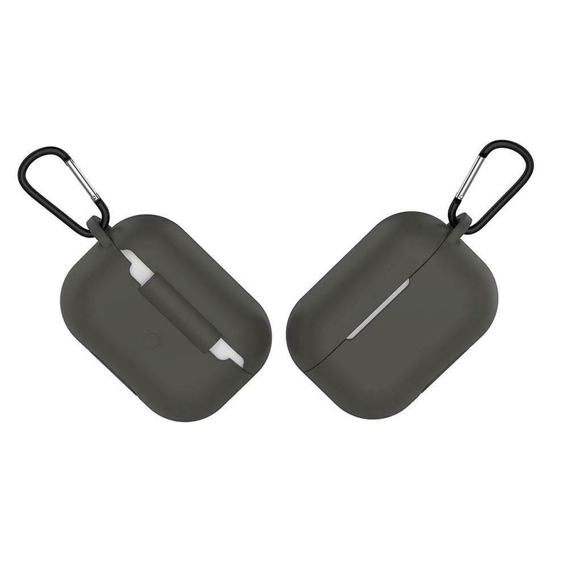 Anti-Fall Silicone Earbuds Case Earphone Box Protector w/Buckle for Airpods Pro