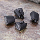 4pcs RC Car LED Light Cover Lampshade For 1:10 Tamiya HSP (Square Black)