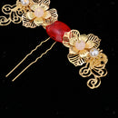 Handcrafted Chinoiserie Crystal Hair Sticks