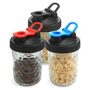 3Pcs Pack Wide Mouth Canning Lids Flip Cap Lids with Leak-Proof Seal Storag V6T8