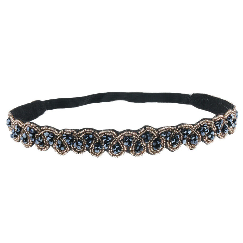 3pcs/Pack Women Beaded Elastic Headband Rhinestone Hair band Handmand Wedding