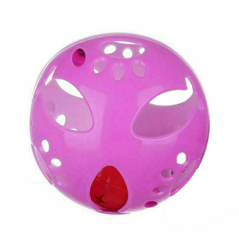 10cm Big Cat Kitten Puppy Dog Pet Play Balls Jingle P Rattle Bell Z4Z1 Chas W1X2