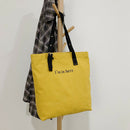 Canvas Women Shoulder Totes Bags Letters Large Shopping Handbags (Yellow)