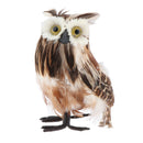 2Pcs Realistic Plush Owl Decor, Kids Educational Toys, 7-inch, Brown