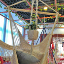 Hand Weaving Cotton Rope Flower Pot Hanging Basket Indoor Outdoor Decor