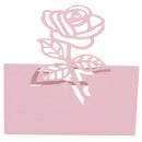 60x Rose Paper Wedding Table Numbers Place Card Escort Name Cards for Weddi