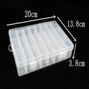 Plastic 24 Compartments Fishing Lure Bait Hook Tackle Storage Box Case Container