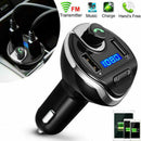 Wireless Car Bluetooth FM Transmitter MP3 Radio Adapter Fast USB Charger Ne A3G9