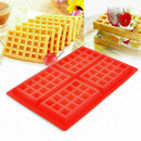 1 PCS Red Silicone Waffles Mold For Oven Waffle mold mold Tool Cake Kit' T5Q7