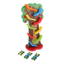 Colorful Race Car Ramp Set - 9 Levels Ramp Race & 3pcs Mini Cars - Toddlers