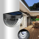 100mA 6 LED Garden Waterproof Solar Powered Fence Lamp Half-Round Wall Light