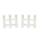 1PAIR 3 POLE TUBE RACK FISHING ROD HOLDER ORGANISER W/ MOUNTING BRACKET