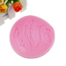 Feather silicone fondant mold cake decorating tools chocolate gumpaste mould TE