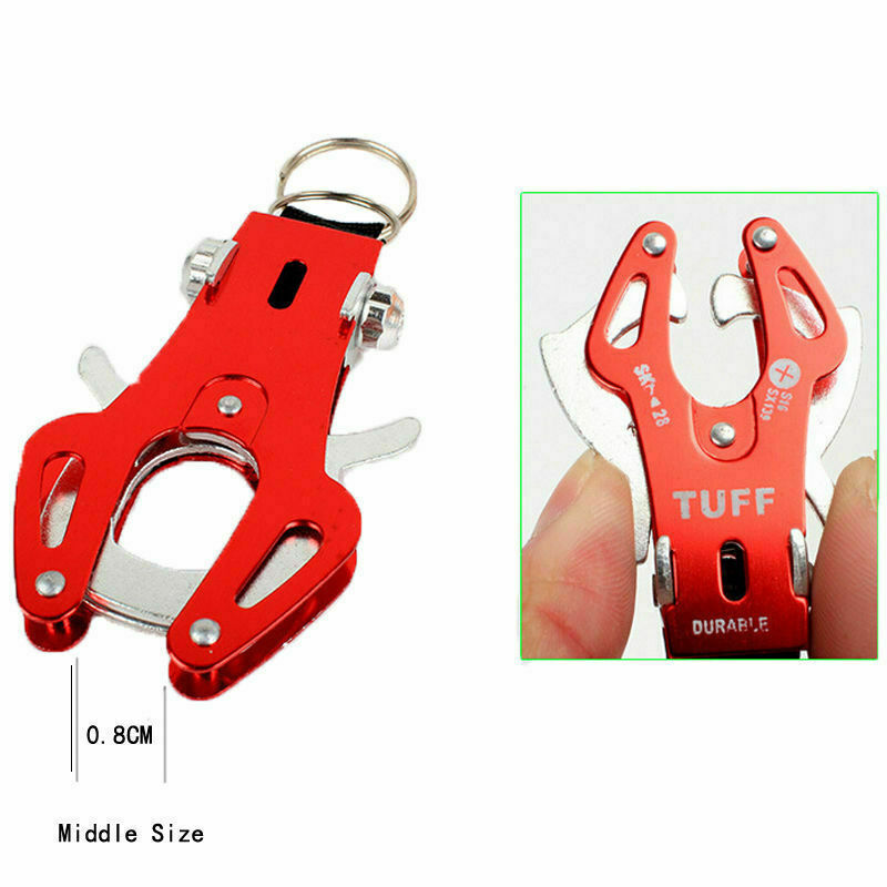 Tiger Hook Lock Carabiner Clip Hiking Climbing Kit Keychain Buc Ring Key L0O8