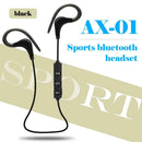 AX-01 Wireless Bluetooth Headset Sport Stereo Headphone Earphone (Black)