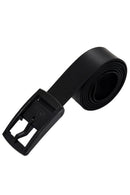 Unisex Stylish Candy Colours Silicone Plastic belt black