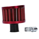Car Motor Cold Air Intake Filter Turbo Vent Crankcase Breather Red