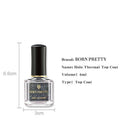 Born Pretty 6Ml Holographic Thermal Top Coat Holo Sequins Nail Polish Color