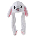 Rabbit Hat Ear Moving Jumping Hat Funny Bunny Plush Hat Cap For Women Girls