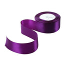 40mm 25 Yards Satin Ribbon Wedding Craft DIY Decorations Accessory Deep Pur T4U1
