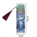6X Leather Bookmark Tassels Handmade DIY Diamond Painting Bookmarks with Charms