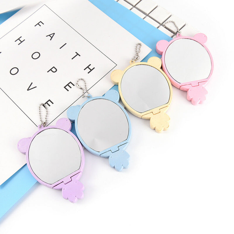 Cute Cartoon Makeup Mirror Travel Pocket Cosmetic Mirror With Comb Random  B Dz