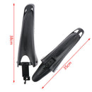 1 Set Tube Bicycle Riding Mudguard Plastic Mountain Bike Front Rear Fender Nw