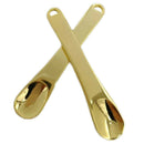 4 Pack Metal Makeup Spatula, Mini Spoon, Beauty Scoop for Facial Cosmetic,