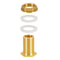 8pcs Brass Water Tank Connector Leak-proof Firm Connect DN15 Flush Port Kit
