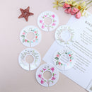 6Pcs Flower Round Child Clothes Size Dividers Plastic Ring Size Label Suppl Kw