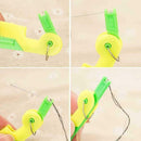 1Pcs Automatic Needle Threader Thread Guide Elderly Tool Sewing Kit Device X1O2