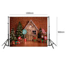 Christmas Background Cloth Photo Studio Backdrops New Year Party Snow Tree Decor