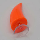 Fashion Punk Style Motorcycle Devil's Horn Decoration For Helmet Orange