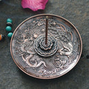 Alloy Chinese Feng Shui GoodLuck Incense Burner Holder Censer Plate