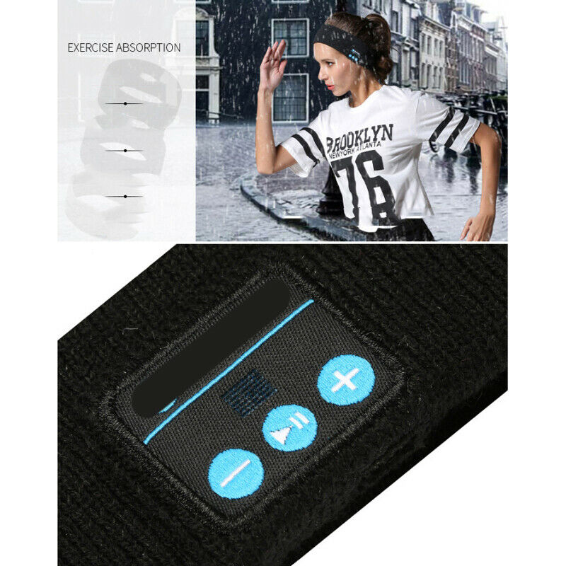 Wireless 5.0 Headphone Soft Sleep Sport Headband Music Player Handsfree Call