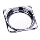 Stainless Seasoning Dish Vinegar Spice Dipping Bowl Appetizers Plate Round