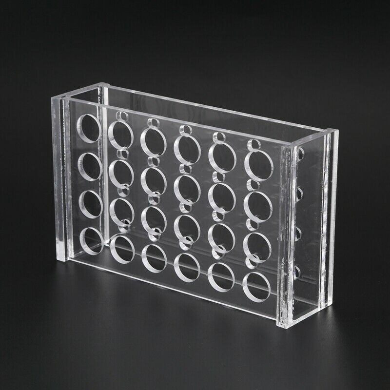 1.5Ml Centrifuge Tubes 11mm Dia Test Tube Plastic Rack Stand 24 Holes N1Q2