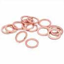15Pcs M10 Motorcycle Bike Car Brake Line Banjo Bolt Copper Crush Washers Set