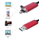6 LED 5.5mm Lens Android Endoscope Waterproof USB Inspection Borescope Camera