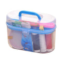 Scissor Needle Thread Tape Thimble Storage Box Measure Sewing Tools Set Ran T1C9