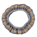 1 PC 38CM Ice Silk DIY Car Steering Wheel Cover Summer Helper Cool Color Gr Q8E5