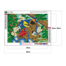 5D Full Drill Round Diamond Painting Home Decor Mosaic (B3264 Bird House)
