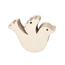 10pcs/set Wooden Dove for Wedding Wish Tree or Christmas Decoration Ornamen V3P2