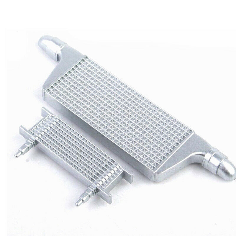 1/10 RC Car Inter-Cooler Kit Chrome Fit for HPI Traxxas Hot Bodies Plastic