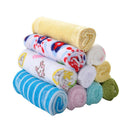 10Pcs Baby Comfortable Wash Cloths Soft Cotton Infants Bath Towel Saliva Towels