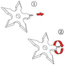 Coat Hooks Ninja Star Shape Stainless Steel Creative Wall Door Hook Clothes E1G7